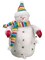 Allstate 15" White and Red Chubby Snowman with Ornaments Strand Christmas Tabletop Figurine
